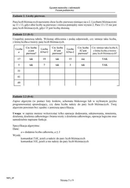 Matura 2017 informatyka. ARKUSZE poziom podstawowy