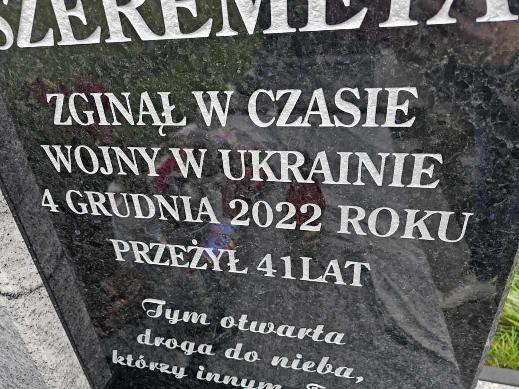 Polak zginął, walcząc na Ukrainie.
