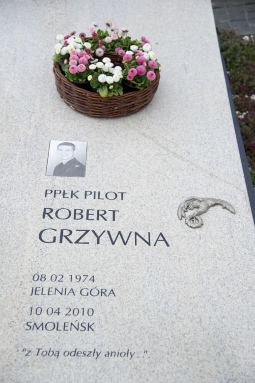 Grób majora  Roberta Grzywny