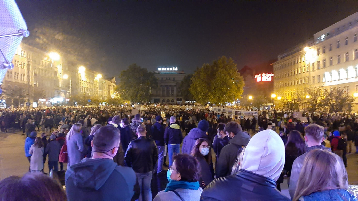 Niedzielny protest w centrum Poznania