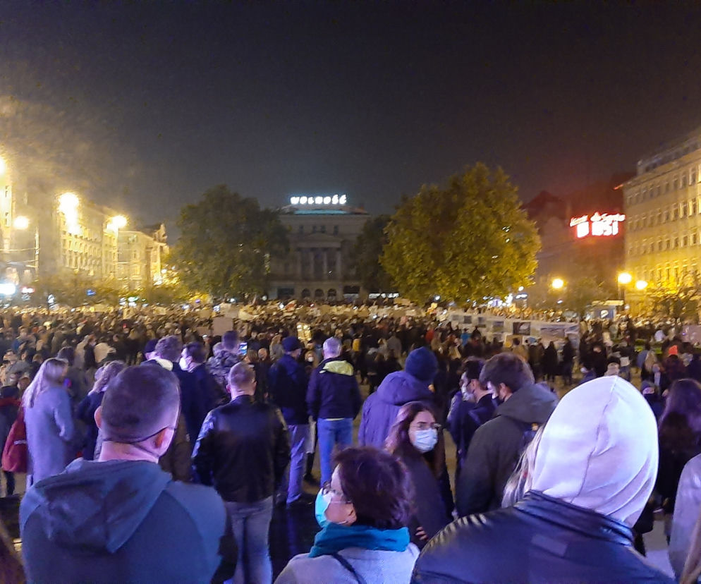 Niedzielny protest w centrum Poznania
