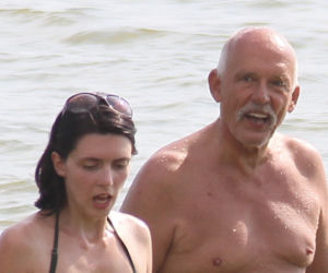 Janusz Korwin-Mikke z żoną na wakacjach