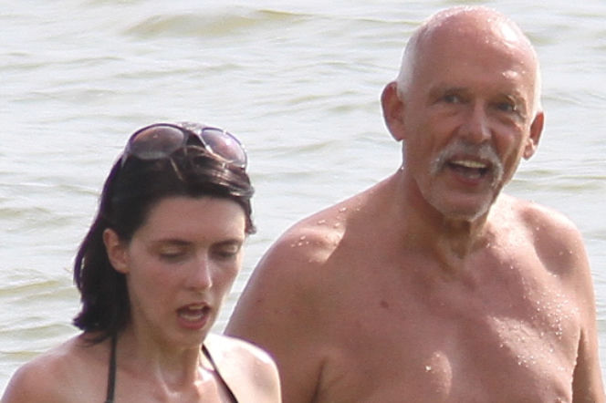 Janusz Korwin-Mikke z żoną na wakacjach