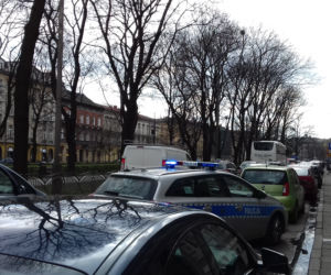 Kraków: Zderzenie dwóch aut na Dietla. Centrum miasta było nieprzejezdne