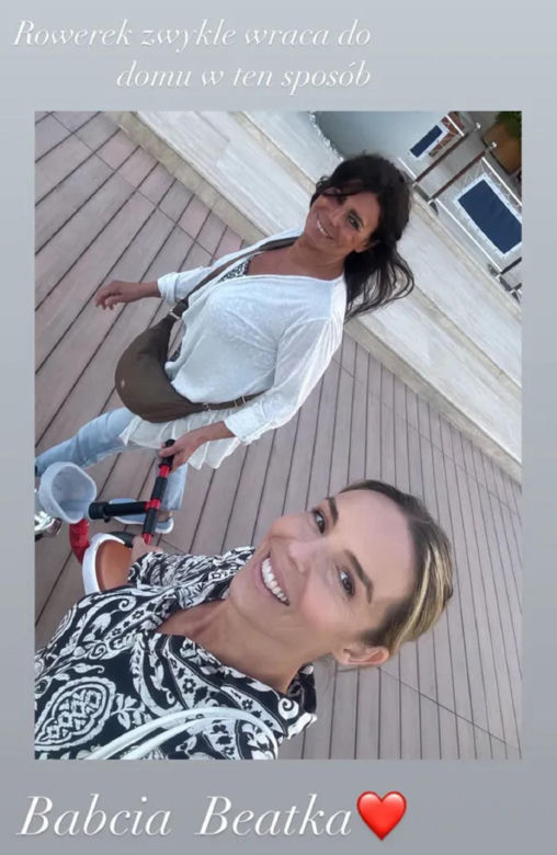 Agnieszka Włodarczyk na spacerze z teściową