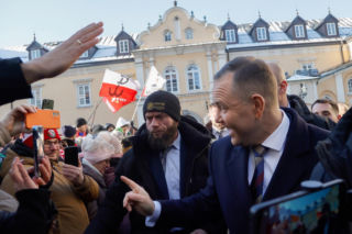 Prezydent spotkał się z kibicami