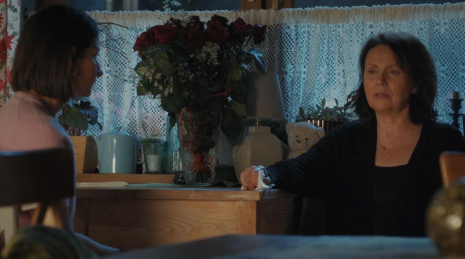 M jak miłość, odc. 1921. Agnes (Amanda Mincewicz), Marysia (Małgorzata Pieńkowska)