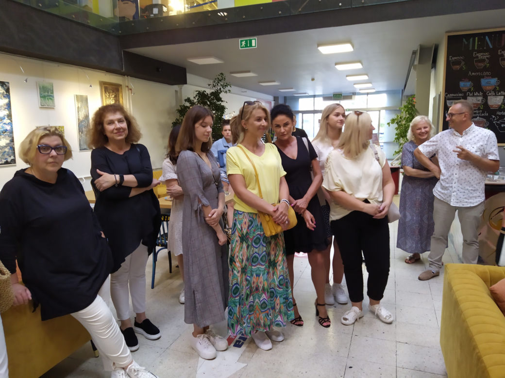 Fotorelacja z wernisażu wystawy prac malarskich Tomasza Stańczuka w Cafe Fryderyk Siedlce