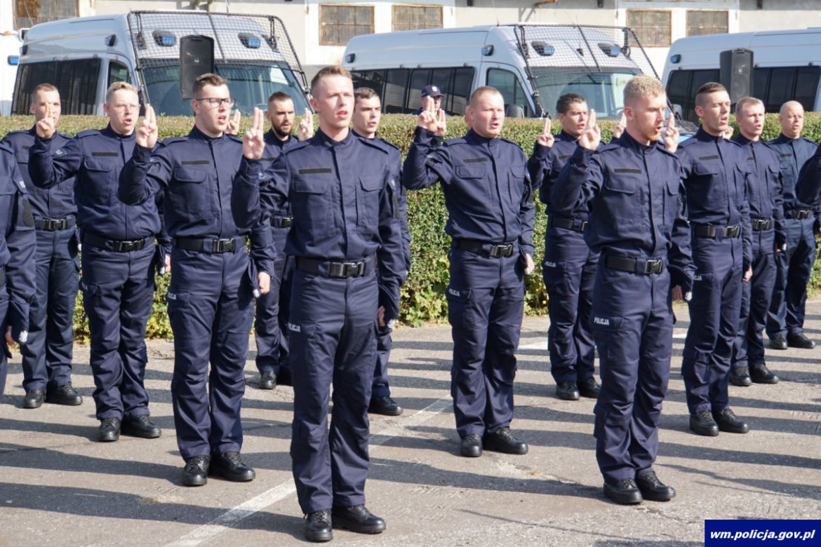 Nowi policjanci na Warmii i Mazurach