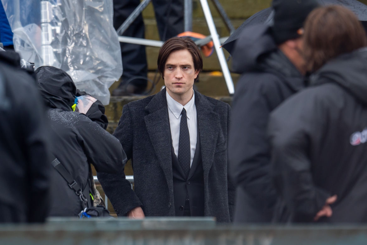 Robert Pattinson na planie The Batman w Liverpoolu