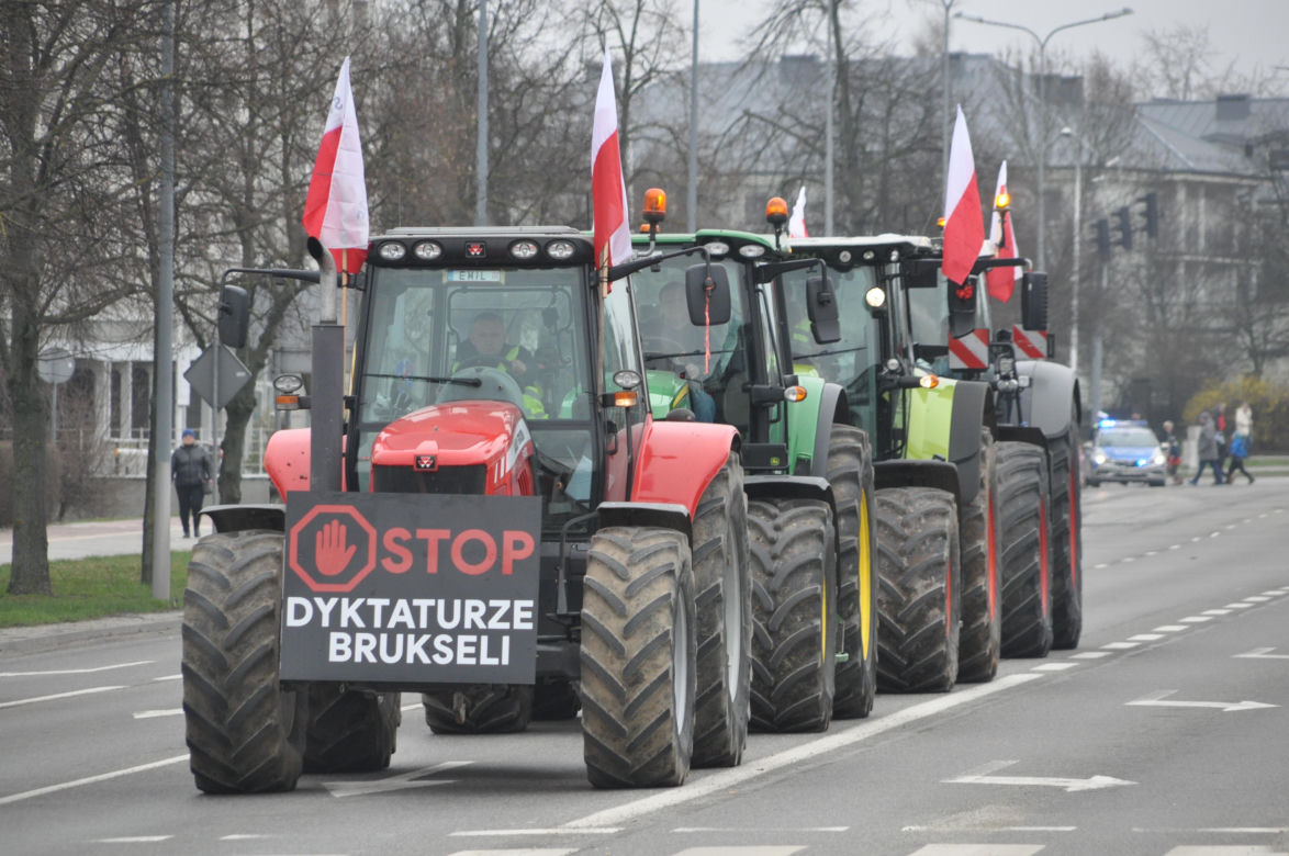 Strajk rolników w Kielcach. 14 marca 2024