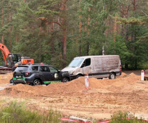 Pijany operator koparki usłyszał zarzuty