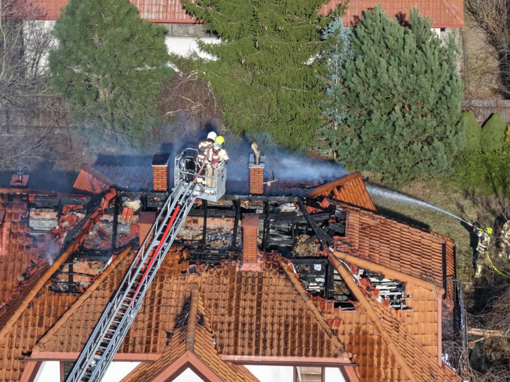 Seria groźnych pożarów pod Warszawą