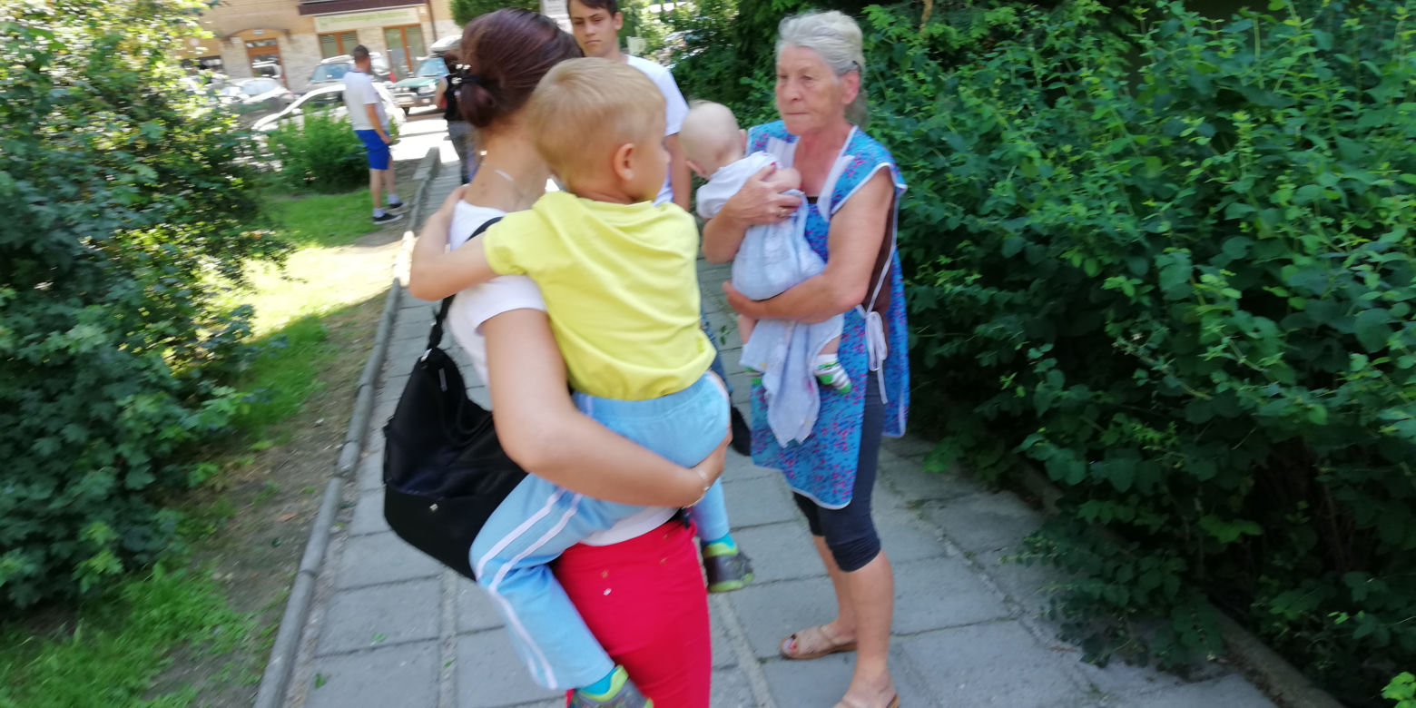Prababcia z wnukiem