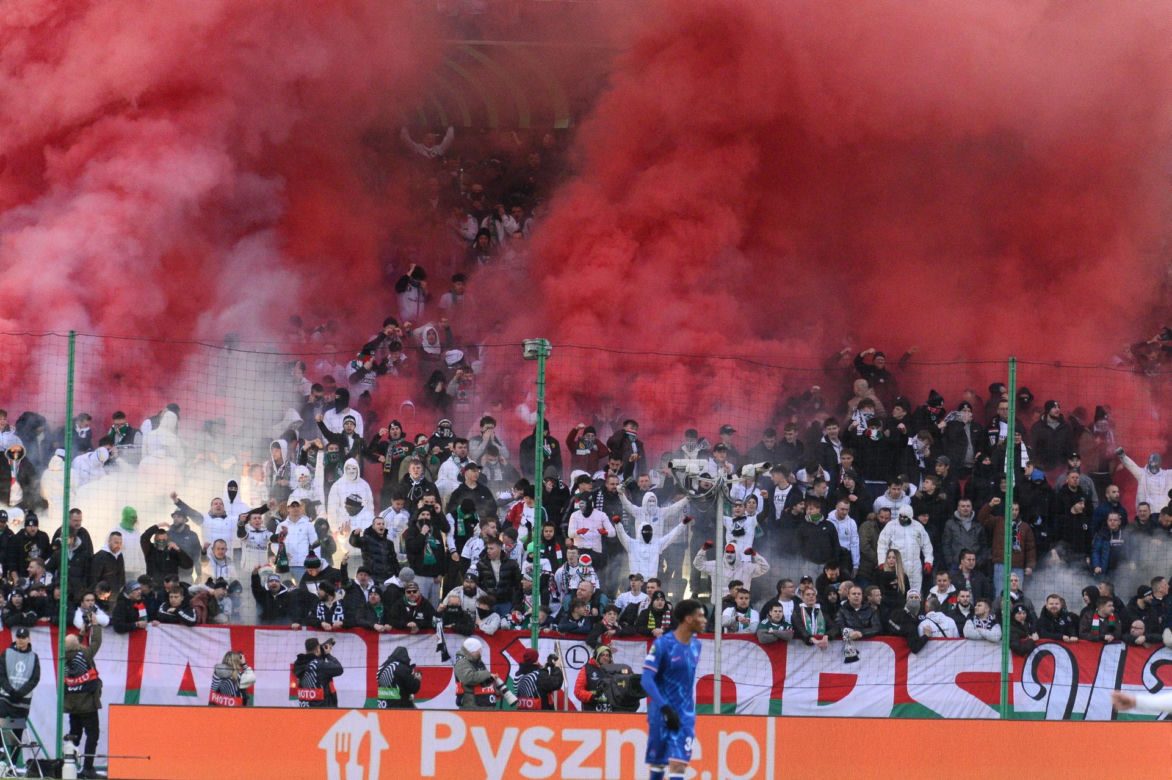 Oprawa - mecz  Legia - Chelsea