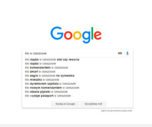 Rzeszów w Google