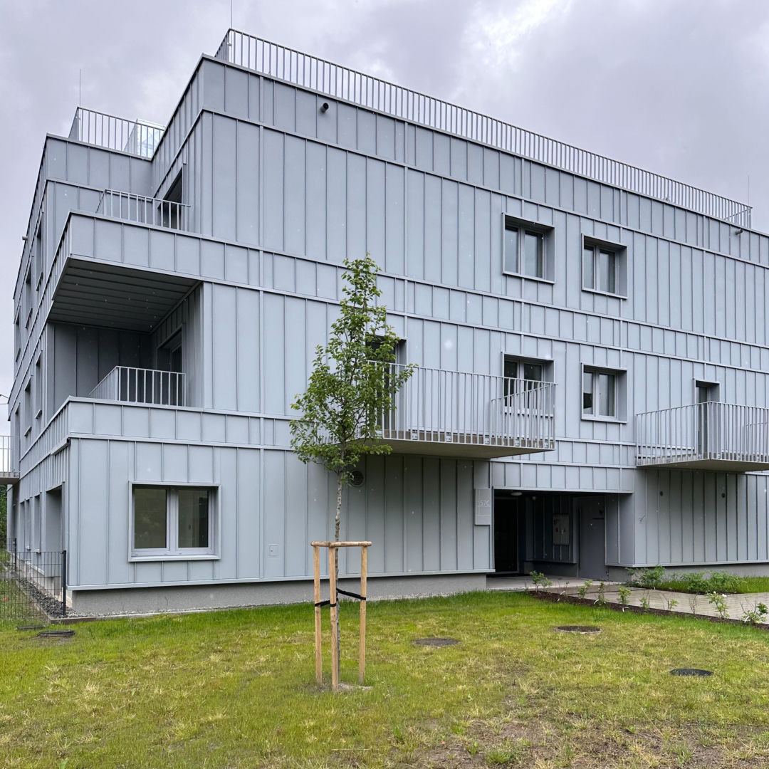 Budynki TBS w Katowicach przy Kosmicznej z 2026. Projekt: Kinga Bączyk i Magdalena Orzeł-Rurańska, pracownia K3Xmore