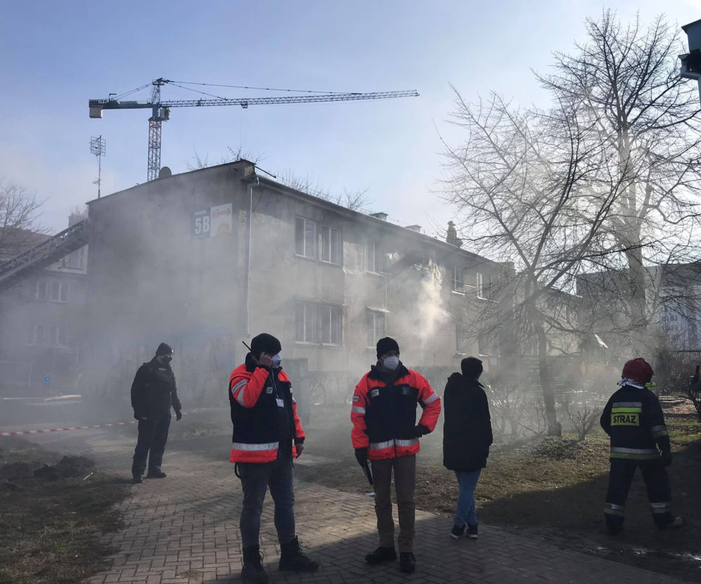 Pożar w Lublinie przy ul. Wrońskiej 