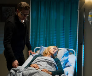 Na Wspólnej po wakacjach 2014. Ilona Zdybicka (Anna Samusionek), Maks Brzozowski (Adam Fidusiewicz)