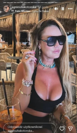 Agnieszka Kotońska na wakacjach