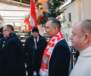 Karol Nawrocki wziął udział w Patriotycznej Pielgrzymce Kibiców na Jasnej Górze