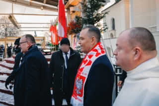 Karol Nawrocki wziął udział w Patriotycznej Pielgrzymce Kibiców na Jasnej Górze