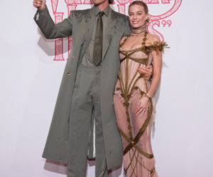 Jacob Elordi i Margot Robbie na premierze Wichrowych Wzgórz