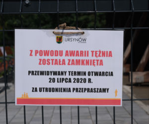 Ulewa zalała tężnie na Ursynowie