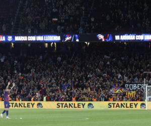 Robert Lewandowski po pożegnalnym meczu na stadionie Barcelony