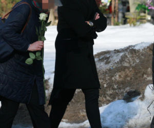 Pogrzeb Mirosława Krawczyka w Gdańsku: Aneta Zając i Mikołaj Krawczyk