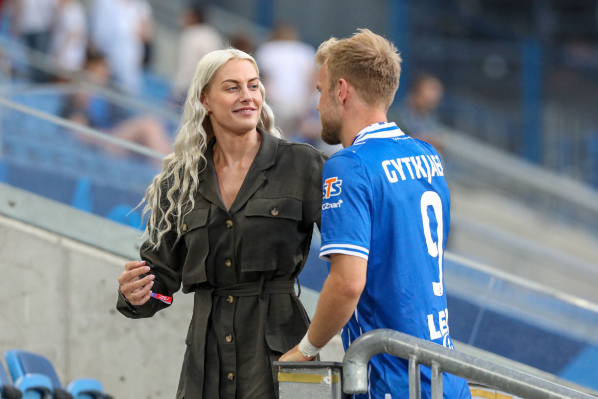 Christian Gytkjaer - król strzelców dostał buziaka
