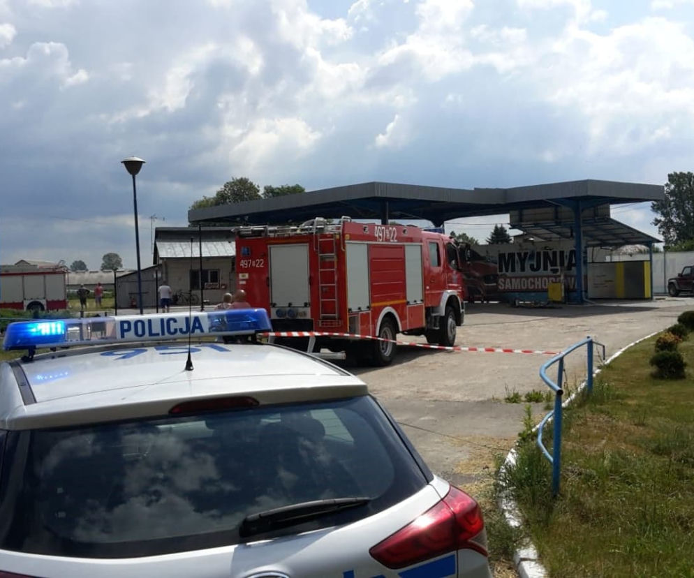 Koce-Basie. Wybuch gazu na stacji paliw. 33-latek w szpitalu