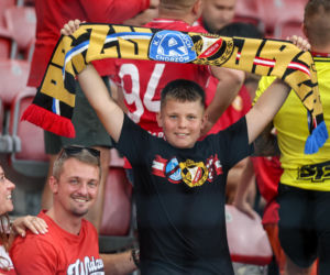 Widzew Łódź - Lech Poznań: Zdjęcia kibiców z meczu 6. kolejki PKO BP Ekstraklasy
