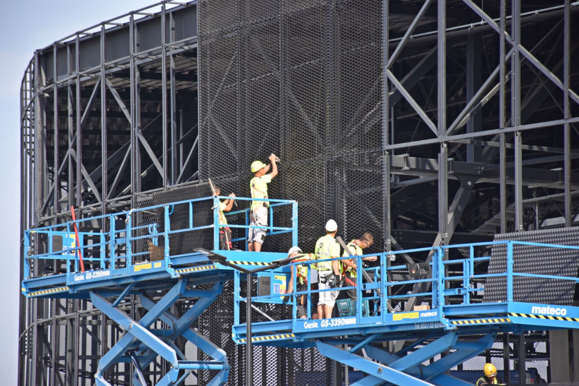 Budowa stadionu w Szczecinie - sierpień 2020