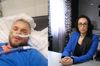 Koronawirus. Jakub oddycha przez płuco-serce. Poruszające słowa żony. Płakałam i krzyczałam na przemian