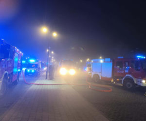 Pożar kampera w Ustce