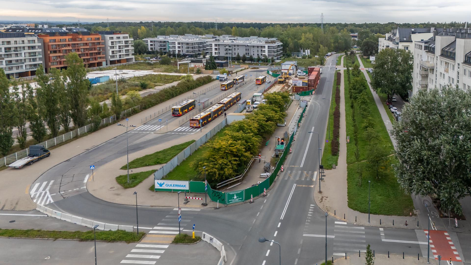 Rozbudowa układu torowego na stacji metra Kabaty w Warszawie