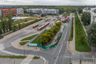 Rozbudowa układu torowego na stacji metra Kabaty w Warszawie