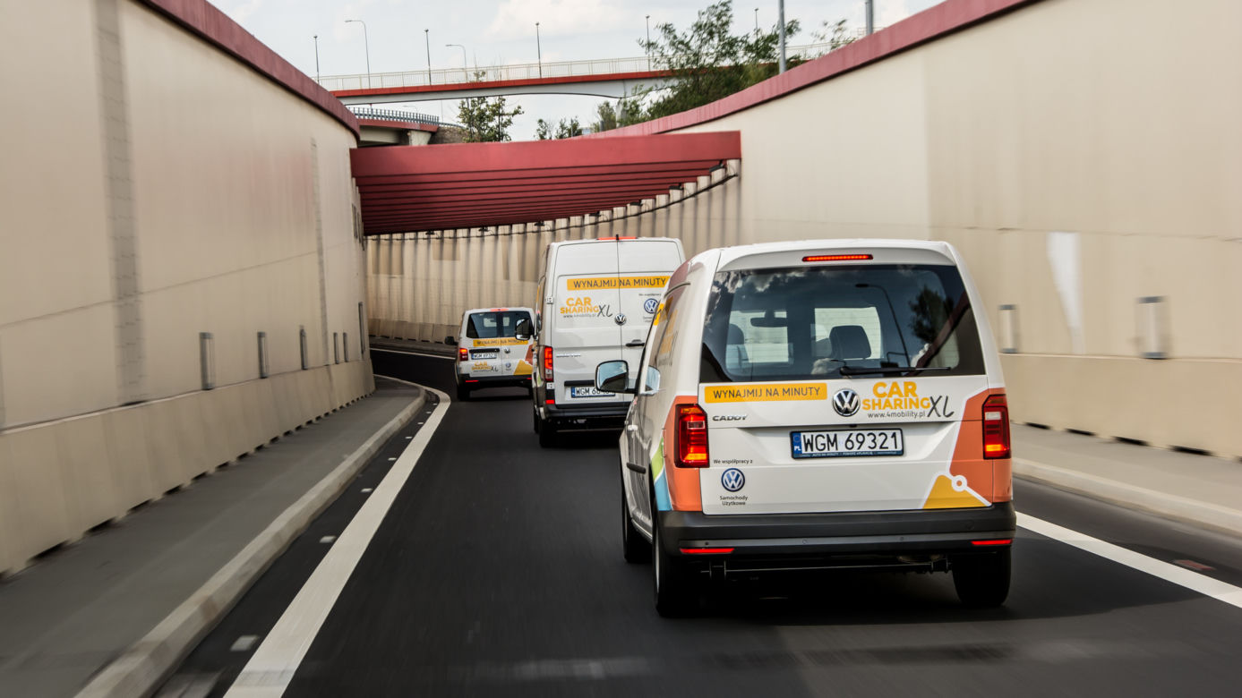 Dostawcze Volkswageny dostępne na minuty w usłudze 4Mobility