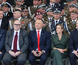 Marta Nawrocka podczas defilady