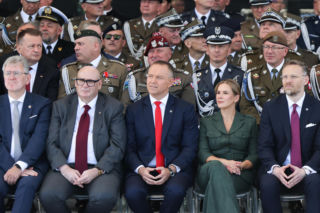 Marta Nawrocka podczas defilady