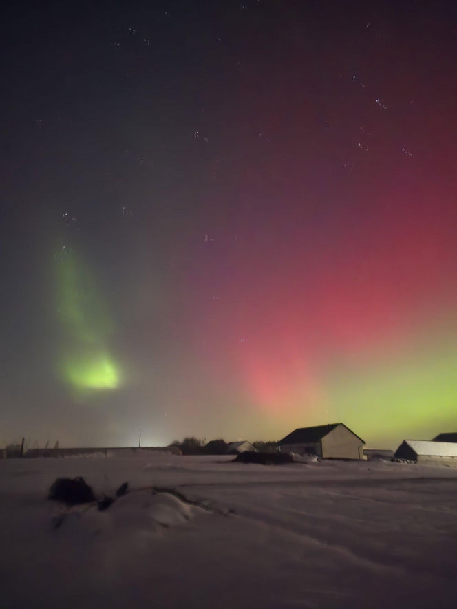 Niesamowite zjawisko nad Świętokrzyskim. Zorza polarna rozświetliła niebo!