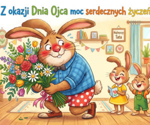 Zabawna kartka na Dzień Taty