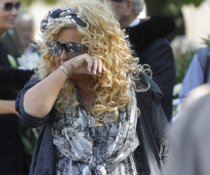 Magda Gessler na pogrzebie byłego męża