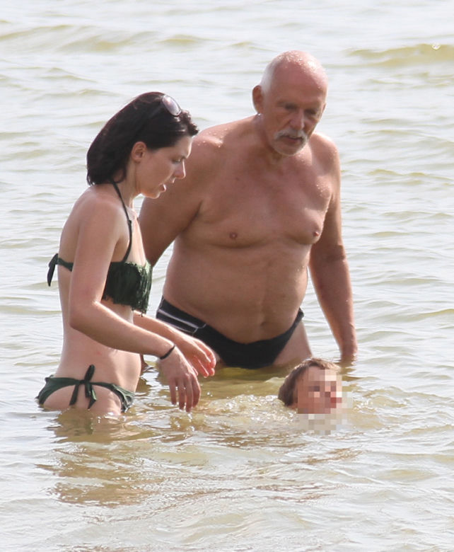 Janusz Korwin-Mikke z żoną na wakacjach