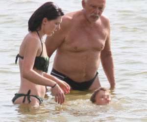 Janusz Korwin-Mikke z żoną na wakacjach