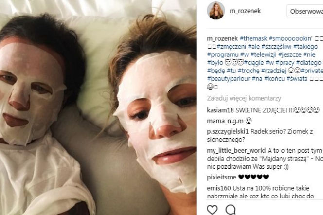 Radosław Majdan na Instagramie
