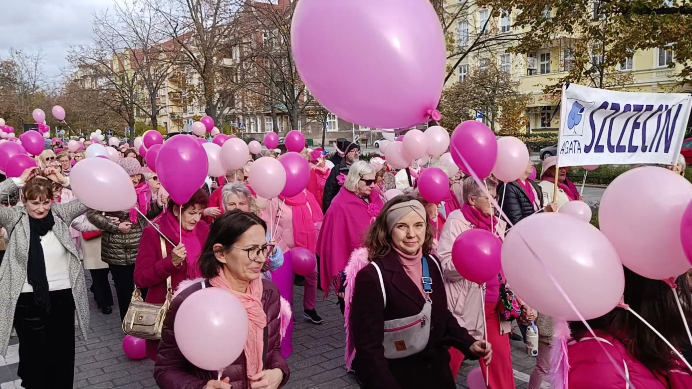 Marsz Różowej Wstążki w Szczecinie
