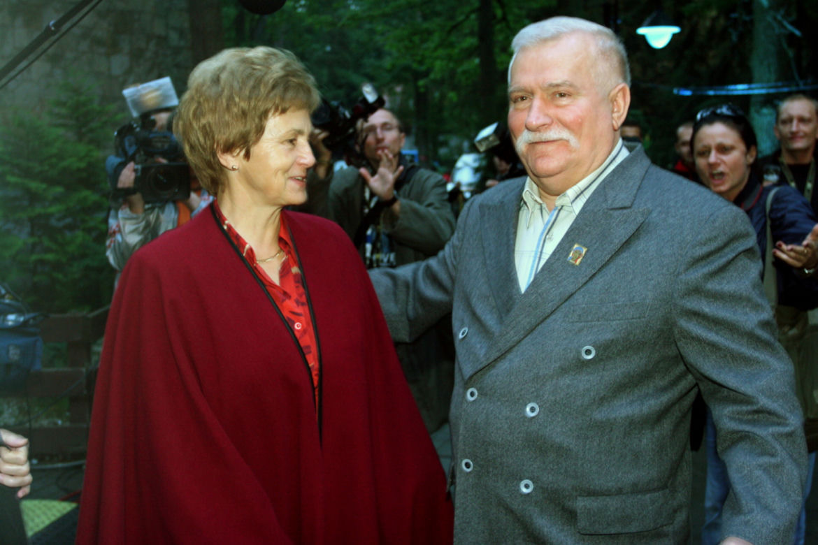 Lech Wałęsa z żoną Danutą Wałęsą