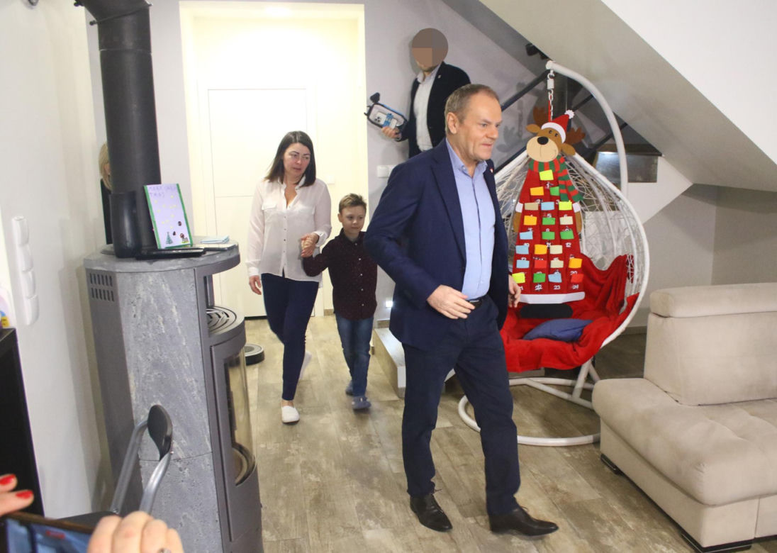 Donald Tusk odwiedził 7-letniego Jasia